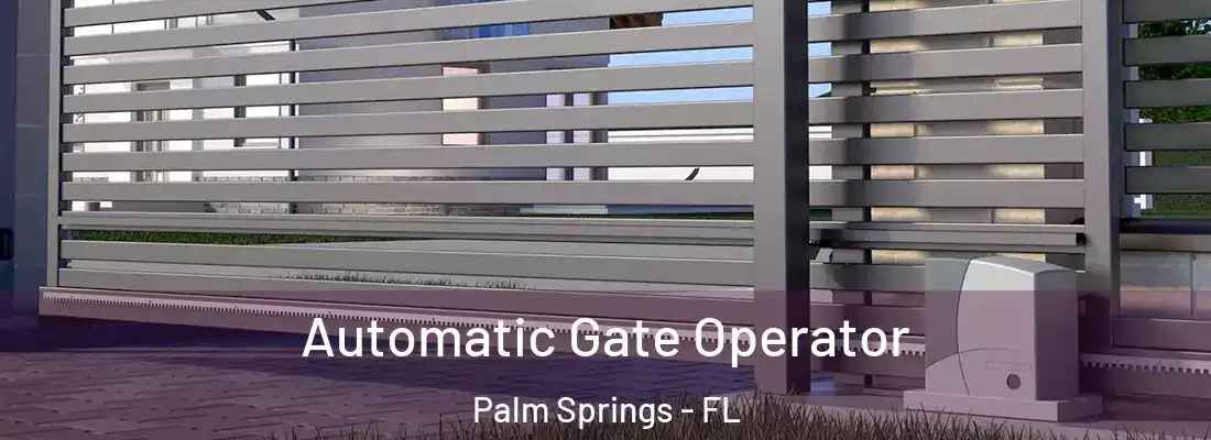  Automatic Gate Operator Palm Springs - FL