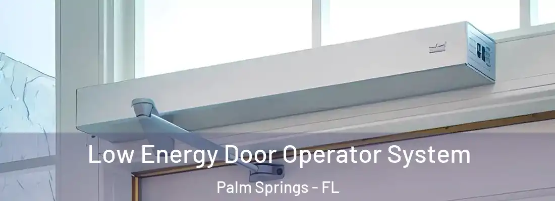 Low Energy Door Operator System Palm Springs - FL