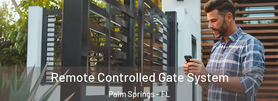  Remote Controlled Gate System Palm Springs - FL